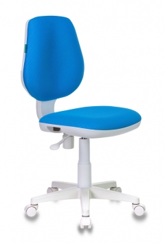 Кресло детское Бюрократ CH-W213 пластик белый Светло-голубой TW-55