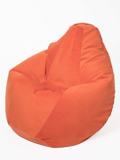 Кресло-мешок Россия Велюр малое Оранжевый